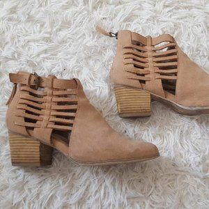 Sole Society Ankle Booties (Salmon)